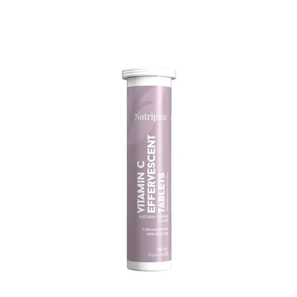 Tabletas Efervescentes de Vitamina C Farmasi-Nutriplus para el Bienestar, Suplemento Alimenticio - 61 gramos - 1