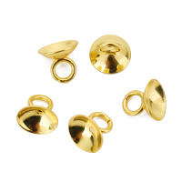 30pcs Colgante De Perla Conector Bail De Acero Inoxidable Para Bricolaje De Joyería Accesorios De Capuchones De Cuentas Metálicas - details 3