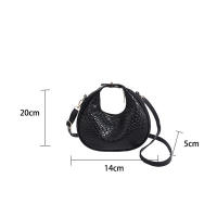 Bolso De Hombro PU Cuero Moda Color Sólido Con Red Trendy Bolso Cruzado Pequeño Para Damas Lujo Diseñador Bolsos De Mano - details 32