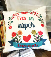 Cojín para regalar a mamá. "Eres mi súper mamá". Día de la madre. Original. Regalo. Personalizados. Aires Nuevos. - details 2