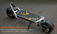 Scooter Eléctrico Plegable Kukirin A1, Motor de 800W, Batería de 48V 13Ah, Neumático de Vacío de 10 pulgadas, Velocidad Máxima de 45 km/h, Autonomía de 45 km, Freno de Disco Delantero y Trasero, Amortiguación Delantera y Trasera - details 15