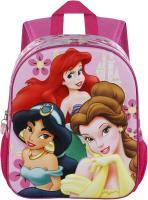 Mochila 3D Pequeña Princesas Disney Palace Rosa. Tamaño 31x26x11cm. KARACTERMANIA - details 4