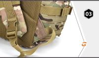 Mochila Táctica De 1000D Para Caza Y Camping Con Sistema De Carretel Externo Y Malla De Resina Para Hiking Y Viajes Unisex - details 13