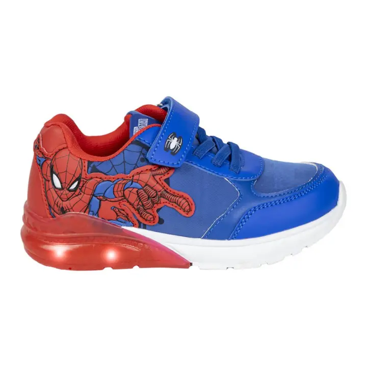 Zapatillas Deportivas con Luces Spiderman Azul y Rojo Niño 77965 - 1