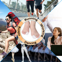 Pexmen 2/4Pcs Gel Capas Para Dedo Grande Prevenção De Callos Y Ampollas Protector De Dolor De Uñas Encarnadas Alivio Del Dolor De Pies - details 5