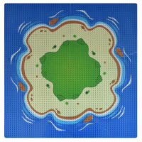 Baseplate De Playa Y Isla Compatible Con Bloques De Construcción Supfy Para Niños Regalo De Navidad Tamaño 32x32 Dots - details 2