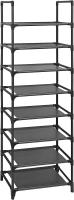 ZAPATERO ORGANIZADOR DE ZAPATOS 8 BALDAS ESTANTERIA PARA ZAPATOS ESTRUCTURA DE METAL CAPACIDAD DE 16 A 20 PARES COLOR NEGRO - details 1