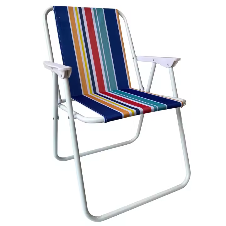 Maxia Market Silla de playa plegable con reposabrazos de Plástico Estructura Metal Cayo ancho de exteriores - 1