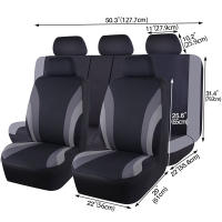 Cubiertas De Asiento Universal Para Coche Tela Respirable Ajuste Para La Mayoría De Los Coches SUV Accesorios De Interior - details 9
