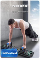 Tablero De Empuje Con 2 Bandas De Resistencia Y Saltarotes Durable PP Material Para Entrenamiento De Pecho Y Gimnasio - details 0