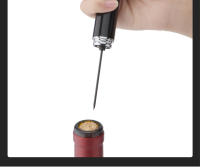 Abridor De Botellas En Forma De Pluma Rojo Con Presión Del Aire Para Vino Herramienta De Apertura De Botellas De Acero Inoxidable - details 7