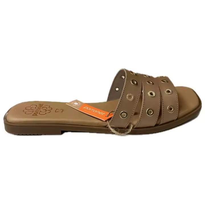 Porronet Venus Sandalia Plana con Tachuelas Mujer beige - 1