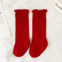 Calcetines Largos De Encaje Para Bebés Y Niñas Suaves Y Cómodos Para Todo El Año Calcetines De Algodón Con Volantes Para Niños Y Niñas De 0 a 5 Años - details 12