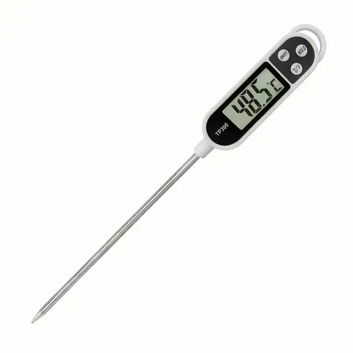 Termómetro Digital Para Alimentos 1pc Instantáneo Para Cocina Hornear Asar Carne Y Medición De Temperatura Del Leche Bebé Punta De Probediseño De Pluma - 1