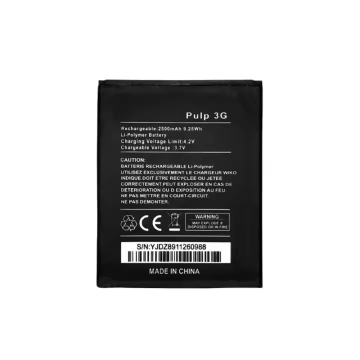 Bateria compatible con Wiko Pulp 3G ⋆ 2500 mAh ⋆ Envío desde España ⋆ Rendimiento fiable ⋆ Recambio ideal ⋆ Larga duración con celdas de calidad - 1