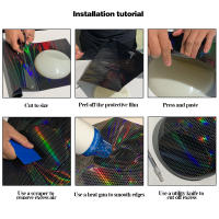 Pegatinas De Coche Auroral Rojo Vinilo Impermeable Brillante Resistente a Rasguños Decoración Del Cuerpo Del Vehículo Accesorios Para Coche - details 10