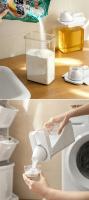 Contenedor De Detergente De 2300ML Con Tapa Airtight Y Transparente Para Almacenamiento De Polvo De Detergente Y Bleaches Reutilizable Organizador De Cocina - details 4