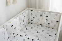 LALA - Ropa de Cama para Cuna de Bebe, ropa de Cama para recien nacidos, Valla anticolisión para Bebe, Algodón Puro, Nue, 30x30x6, Pieza Entra Lavada. - details 1