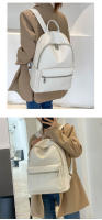 Mochila De Cuero PU Suave Para Mujeres 2024 Nueva De Gran Capacidad Negra Moda Tendencia Para Estudiantes Viaje Versátil - details 9