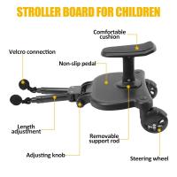 Tabla Universal 2 en 1 para Cochecitos, Reposapiés para Niños, Patinete Doble con Ruedas, Soporta hasta 25 kg, Compatible con la Mayoría de Cochecitos - Ideal para Niños a Partir de 3 Años - details 9