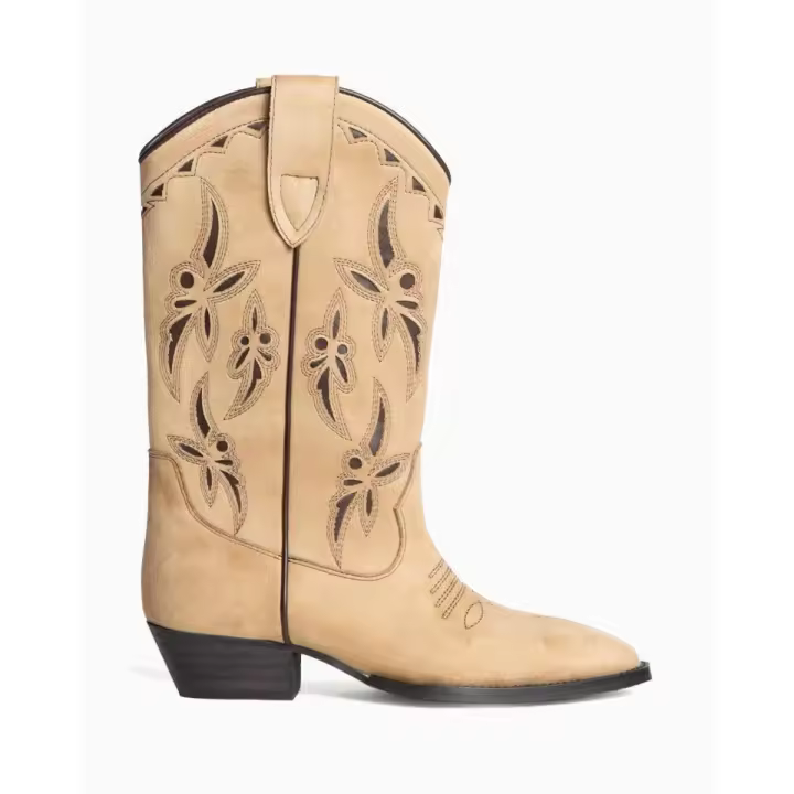 Bota media caña Corina en color camel - 1