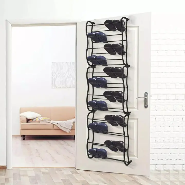 Zapatero Organizador Zapatos Colgante 24 Pares Estanteria Detras Puerta - 1