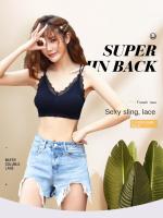 Top Deportivo Transpirable Con Encaje Y Tirantes Cruzados Sexy Sin Costuras Para Mujer Prenda Versátil Para Fitness Y Entrenamiento - details 1