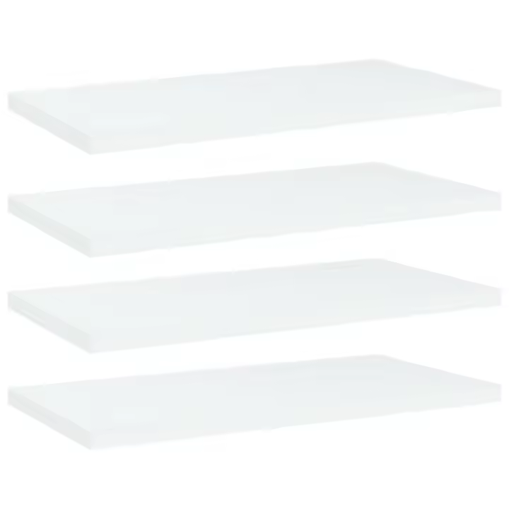Estantes de estantería 4 uds contrachapada blanco 40x20x1,5 cm - 1