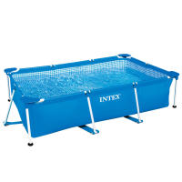 INTEX - Piscina desmontable rectangular Metal Frame de hasta 3 metros, color azul, resistente y duradera, +6 años, 30 min. montaje, piscinas desmontables, piscinas familiares, fácil montaje - details 0