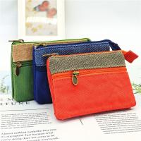 Monedero Corto De Algodón Para Mujer Bolso De Monedas Y Tarjetas Mini Bolso De Mano Para Niñas Y Damas Tamaño 12x9cm - details 0