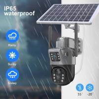 Cámara WiFi Batería Solar Lente Dual Pantallas duales Cámara Exterior PIR Detección Humana Protección de Seguridad Cámaras de Video PTZ 4K 8MP - details 13