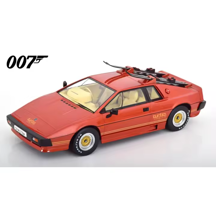 KK Escala 1/18 LOTUS ESPRIT TURBO 007 JAMES BOND versión de la pelicula con el Esquí de Cobre y Oro 1981 - KKDC181192 - 1
