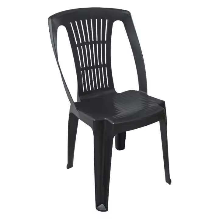 Silla resina monobloc stella sin brazos stella antracita - 1