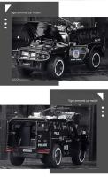 Coche De Policía De Combate Armado Knight 1:32 Escala Con Puertas Abiertas Luz Y Sonido Función Retroceso Aleación De Metal Regalos Para Niños - details 8