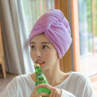 Toalla De Pelo Larga Para Mujer Secado Rápido Microfibra Suave Gorro De Ducha Para Mujer Turban Cabeza Lady Toalla De Cabeza Para Secar El Pelo - details 1