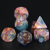 Juego De Dados Poliedros DND 7 Piezas Acrílico Colores Mezclados Y Brillo Juegos De Mesa RPG Souvenir Entretenimiento - details 11