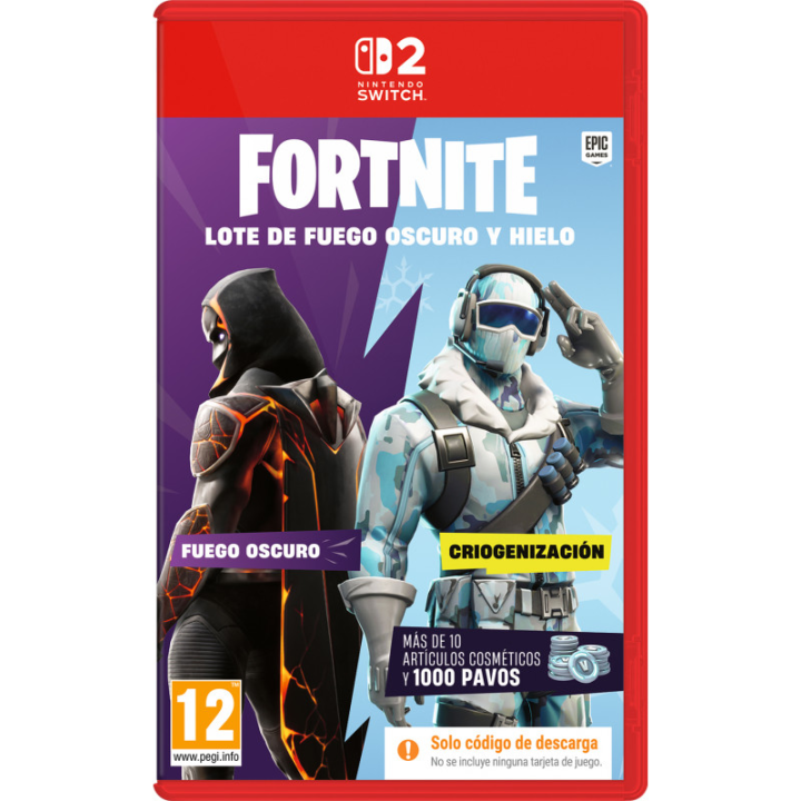 Fortnite Lote de Fuego Oscuro y Hielo para Nintendo Switch 2 (Edición española) - Codigo en caja
