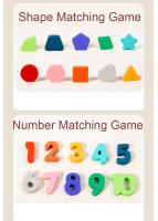 Juego De Pesca De Formas Montessori En Madera Bloques De Construcción Para Niños Educativo Jigsaw De Conteo Y Matemáticas - details 17