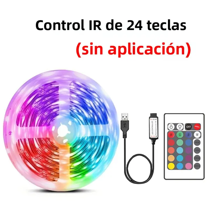 Tiras De Luces LED RGB Con Control Remoto Y Sincronización Musical USB 5V Para Decoración De Habitación Fiesta TV Escritorio - 1