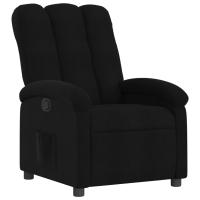 vidaXL Sillón reclinable de tela Gris claro, Gris oscuro, Negro Sillon Dormitorio Sillon Comodos Silla Relax Sillón Sofá - details 4