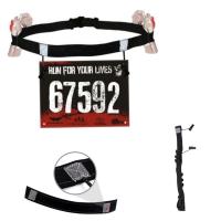 Cinturón De Correr Con Número De Carreras Y Bolsa De Cintura Para Triatlón Maratón Ciclismo Motocicleta Con 6 Bucles Para Gels Accesorios Deportivos Unisex - details 0