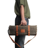 Bolsa Multifuncional WESSLECO Para Chef Cuchillo Roll Portátil Duradera Almacenamiento De Cocina Con Bolsillos - details 4