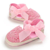 Zapatillas De Verano Para Bebés Niñas 0-18M Con Lazo Casual Sandalias Suave Cómodas Para Primeros Pasos Material Transpirable Tela Y Algodón - details 22