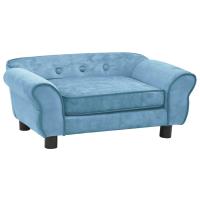 vidaXL Sofá para Perro Felpa 72x45x30 cm Cama Mascotas Almacenamiento Color Marrón,  Azul,  Burdeos y mas - details 7