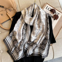 Pañuelo De Seda Lujo Para Mujer 180x90cm Esponjoso Y Suave Para Verano Bolero De Playa Estilo Bandana Fashion Para Damas - details 8
