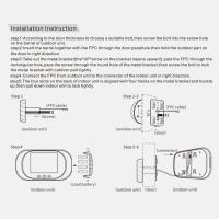 Visor de puerta de video de 600 mAh con batería de litio integrada, visor de mirilla de almacenamiento cíclico integrado, cámara de seguridad para exteriores, pantalla LCD de 2.8 pulgadas - details 5