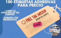 6 Rollo Papel Termico 80x55 - Rollo Impresora Termica 80 x 55 x 12mm mas 100 Etiquetas de Precio – Papel Ticket 80mm Papel Impresora Termica - Rollos Termicos 80x55 - Papel Maquina Registradora y TPV - details 0