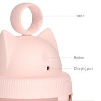 Afeitadora de telas, carga USB, diseño ergonómico con cabeza de gato, caja protectora, antideslizante, portátil, quitapelusas para suéteres y abrigos de lana - details 6