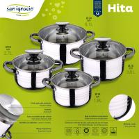 Batería de Cocina San Ignacio de 8 Piezas de Acero Inoxidable - Apta para Inducción - Colección Hita - details 5