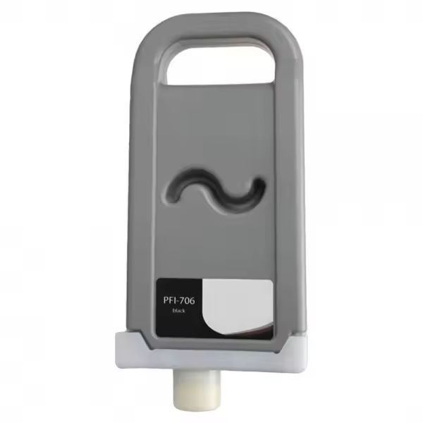 Compatible canon pfi706 negro tinta pigmentada 6681b001 / pfi-706bk - 1